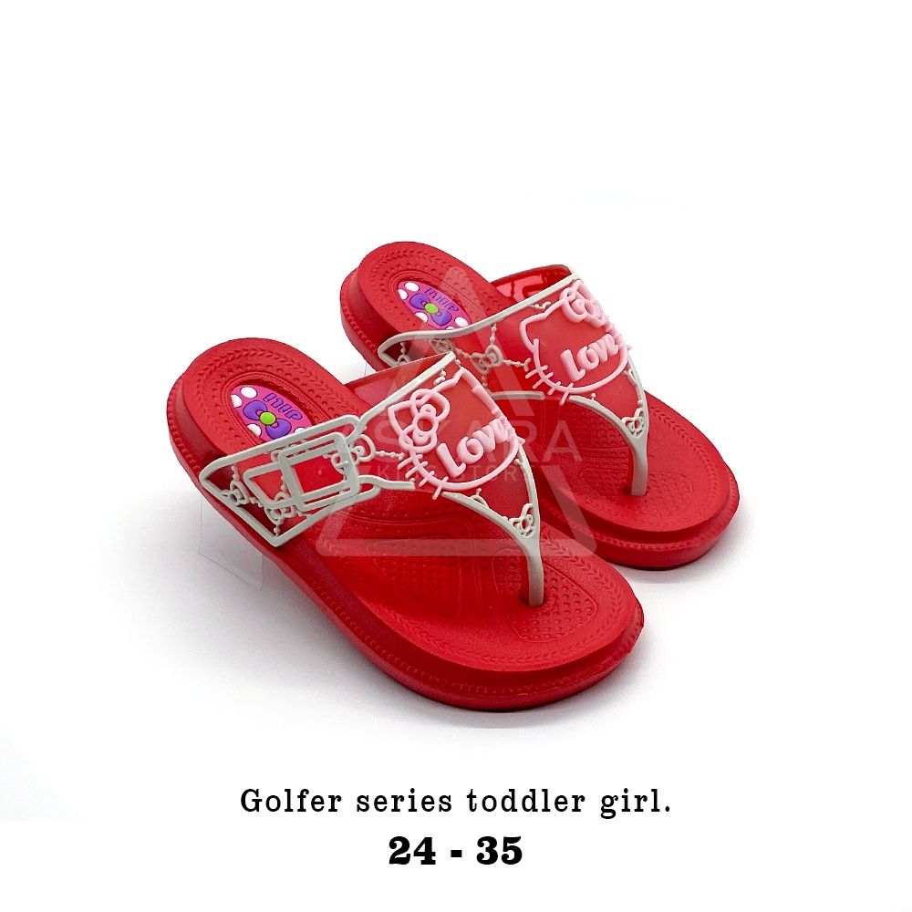 Sandal Anak Perempuan Jepit Glfr 391 Model Bergamabr 2 - 8 Tahun Terbaru