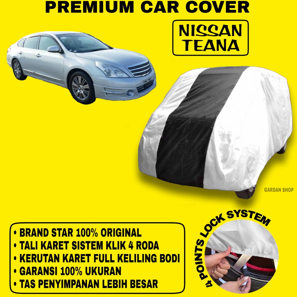 Body Cover NISSAN TEANA SILVER HITAM Penutup Bodi Mobil Nissan Teana Waterproof PREMIUM