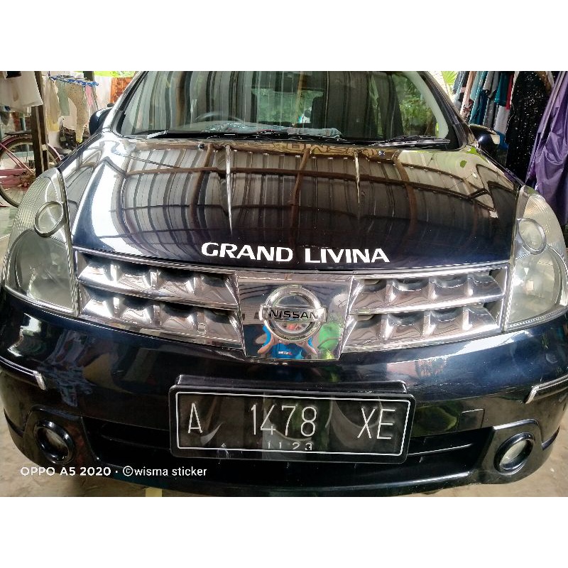 Stiker Grand Livina / Stiker Kap Depan Grand Livina / Stiker Keren / Stiker Mobil