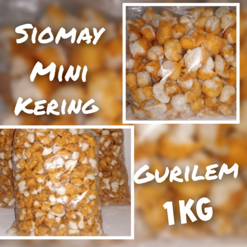 

Siomay kering mini kecil kering gurilem 1 kg (bisa untuk toping Seblak Baso aci Cuangki Bakso Boci)