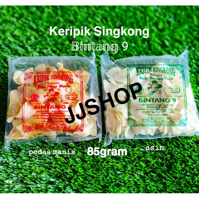 

Keripik Singkong bintang 9 100gram bintang sembilan pedas manis dan asin