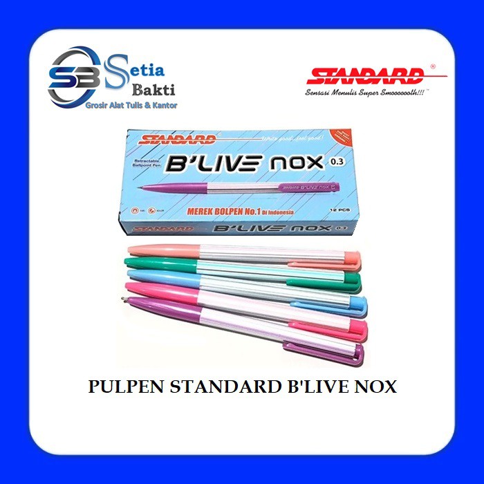 

STANDARD Pulpen B'Live Nox 0.3 mm / 0.5 mm - 1 Pcs