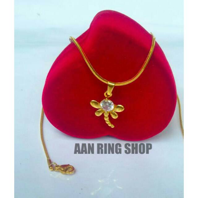 Kalung lapis emas. Kalung wanita.