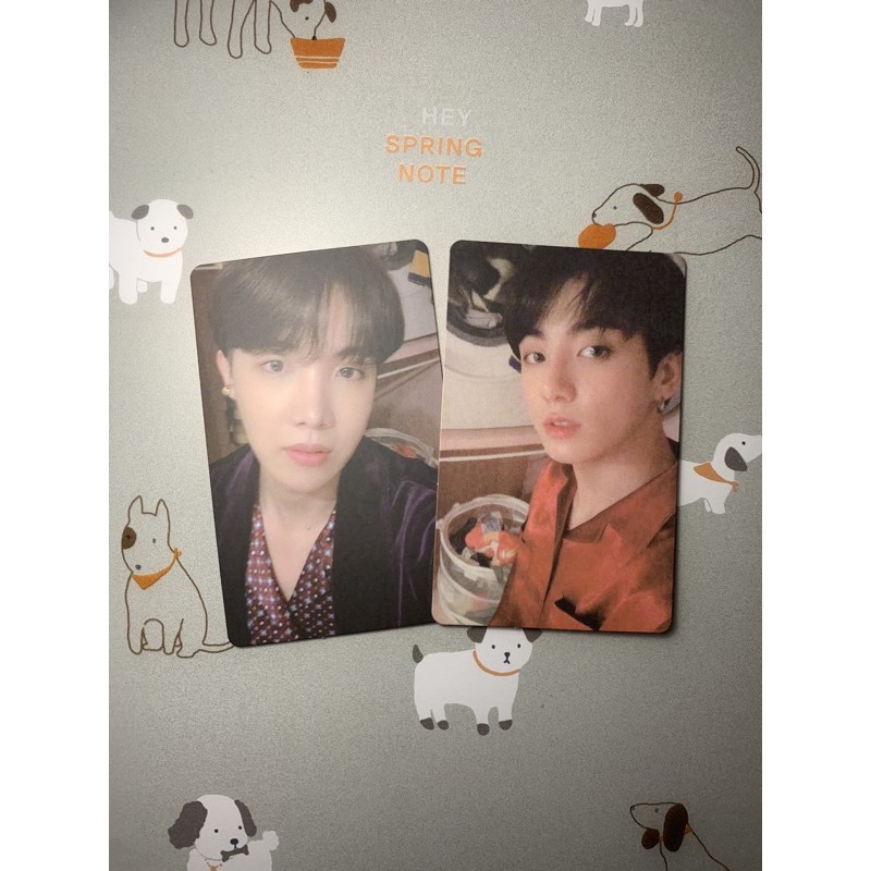 pc photocard bts official persona 2 jungkook jk hobi hoseok jhope j-hope