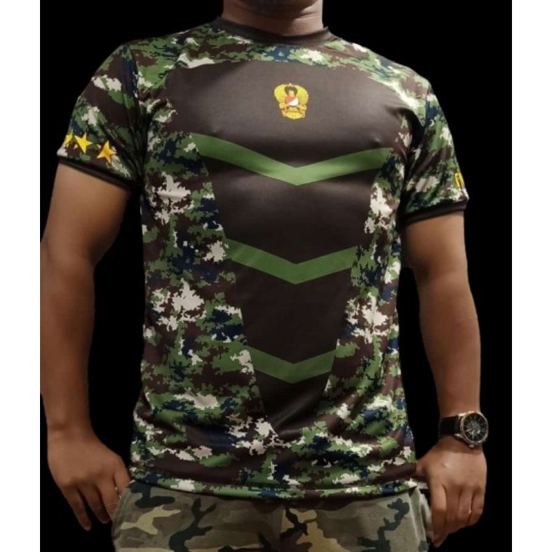 KaosPria/Kaos Olahraga TNI AD / Loreng NKRI TNI/baju pdl tni ad/bajupdh/bajutniad/kaosjatah/