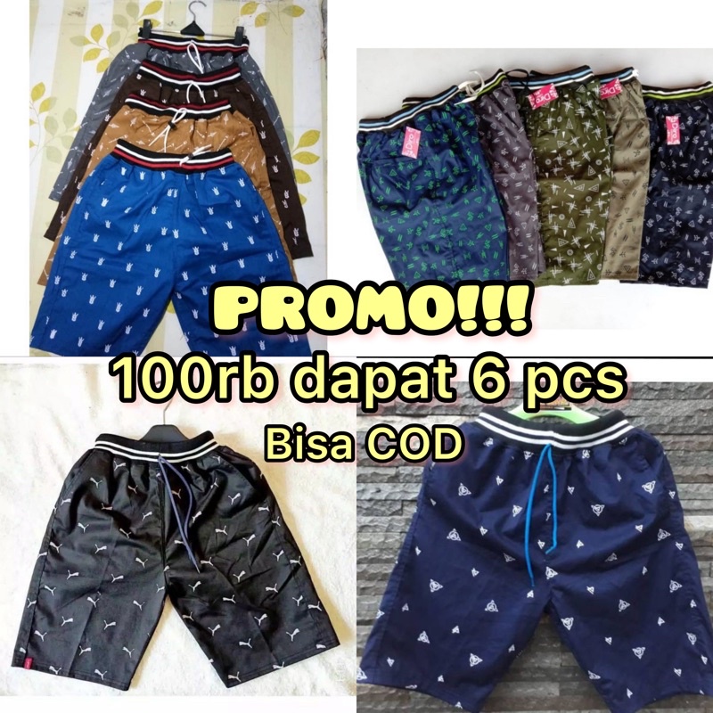 Celana Pendek Motif Pria Anak &amp; Dewasa Terlaris Termurah [ BISA COD ]