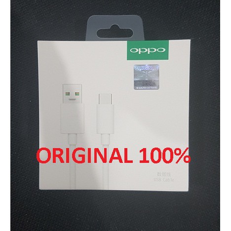 Data Cable VOOC OPPO Type-C Original 100%packing asli