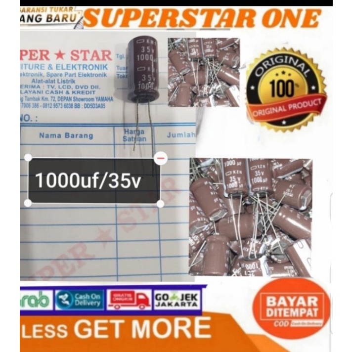 Elco 1000uf/35v Elco 1000uf/35v Kondensator Cendensator 1000/35v