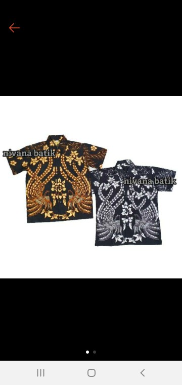 Batik Anak Cendrawasih  Manuk  Kembar Fashion Kids Bayi Kemeja Anak Cowok Laki