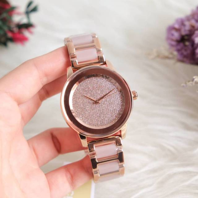 jam tangan mk rose gold