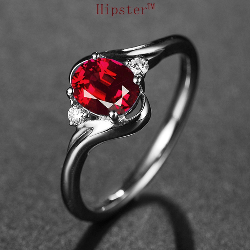 Retro Fashion Elegance Inlaid Ruby Adjustable Ring