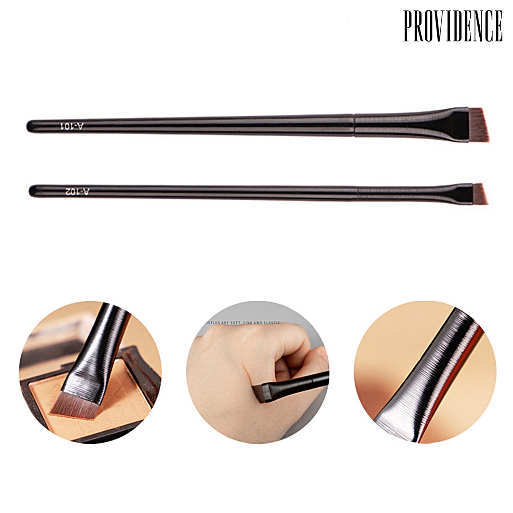 2 Pcs Kuas Alis Eyeliner Bahan Nilon Untuk Alat Makeup Wanita