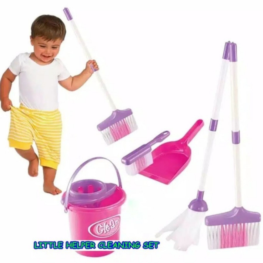 Mainan Anak CLEANING SET KANTONG - MAINAN SAPU SAPUAN LITTLE HELPER