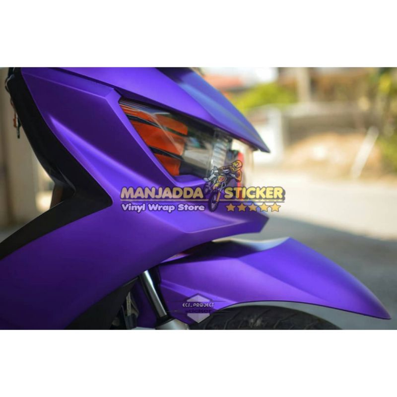 Stiker Skotlet Motor Warna Ungu Metalic Doff Sticker Skotlet Untuk Motor Dan Mobil