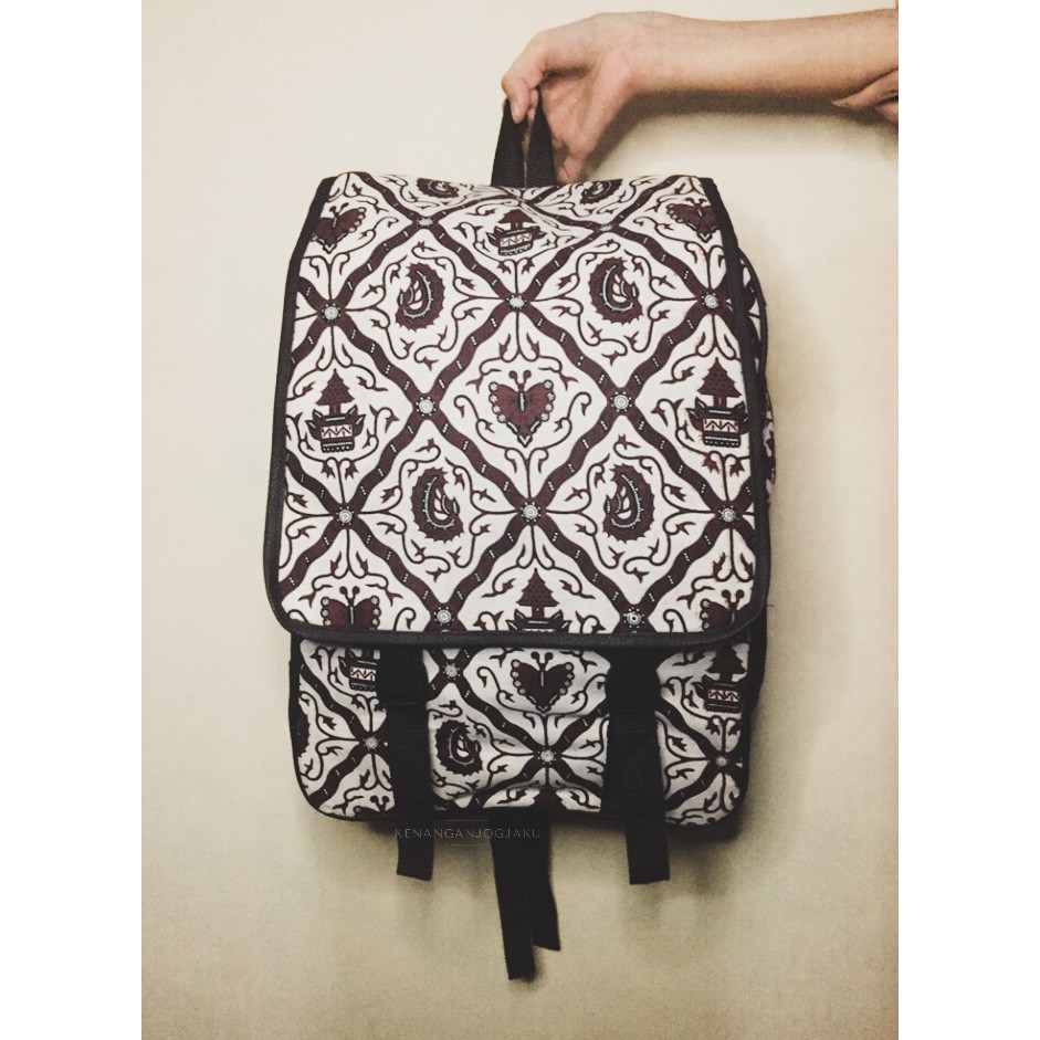 Tas Gendong Ransel Batik Besar Backpack Murah Etnik Oleh Oleh Jogja Souvenir Grosir Custom Fashion
