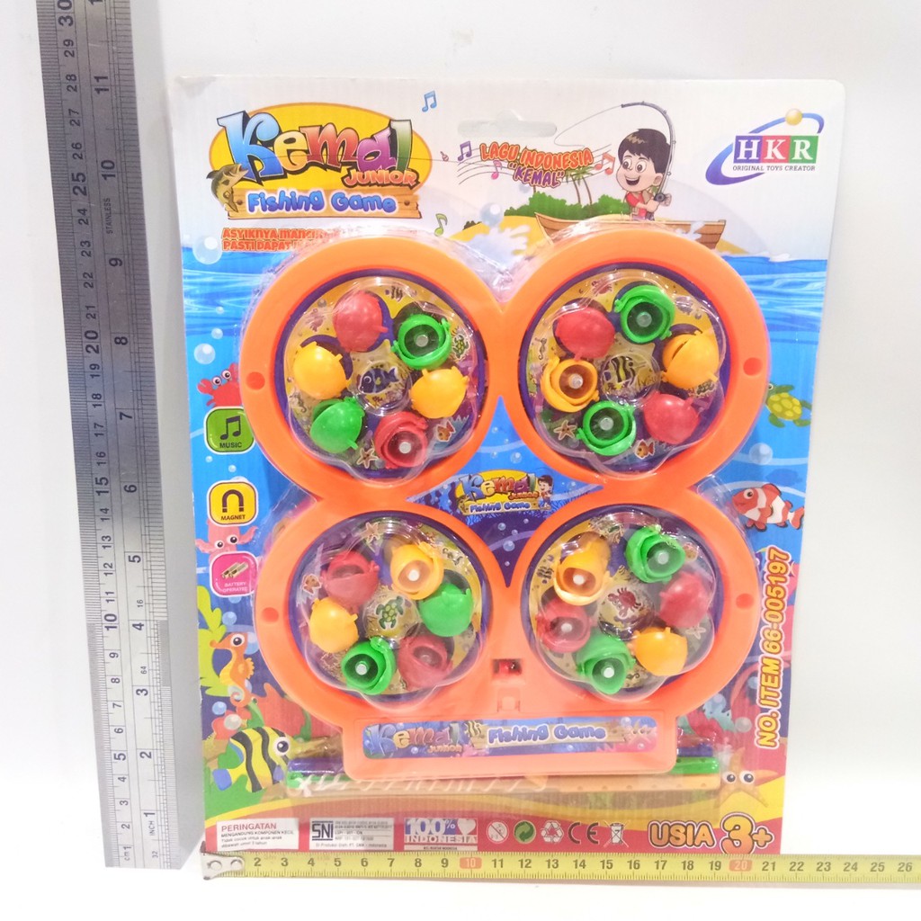 MAINAN FISHING GAME 4PCS  MAINAN ANAK PANCINGAN KEMAL IKAN 66-005197