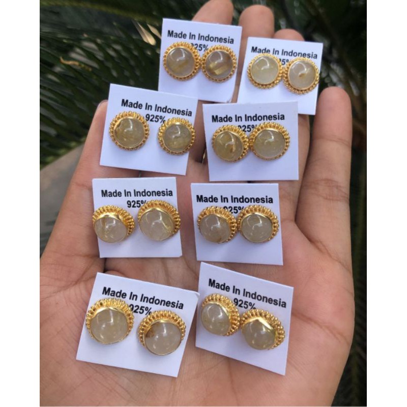 sumpel rambut sedana perak 925% gold plated