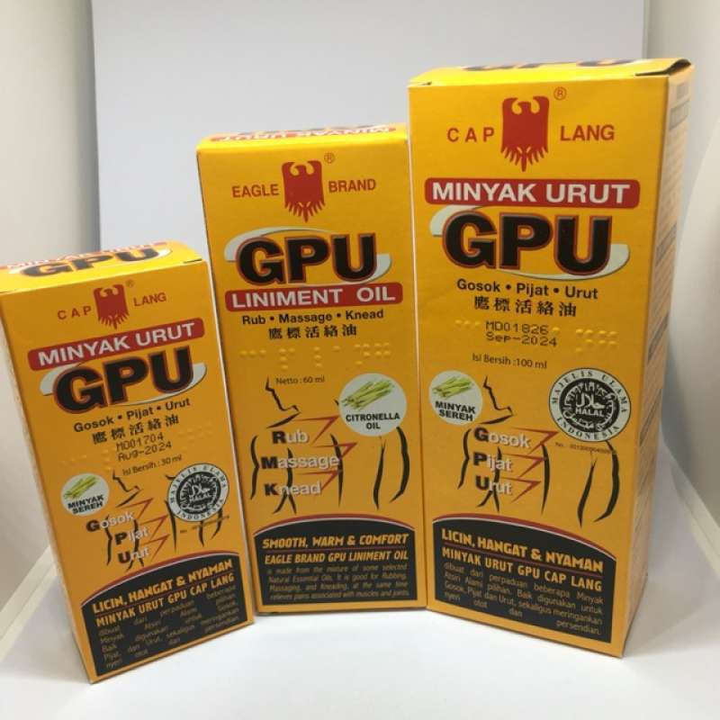 Minyak Urut GPU Cap Lang 100ml