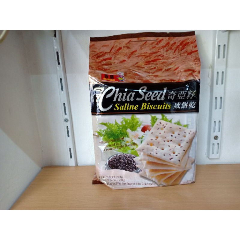 Biscuit Bairong Chia Seed Saline Biscuit 400g