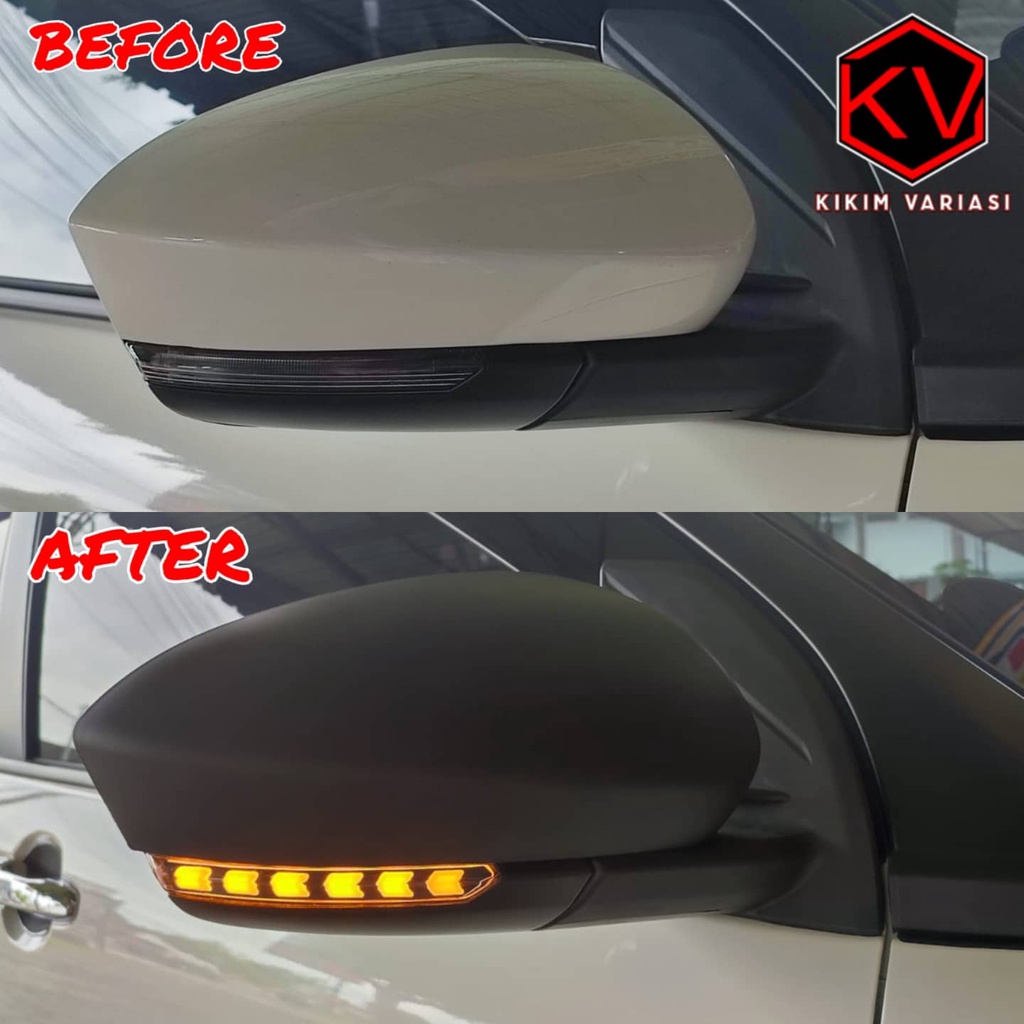 COVER SPION LAMPU ROCKY 2021 MODEL GANTI PLUS DUDUKAN BLACK