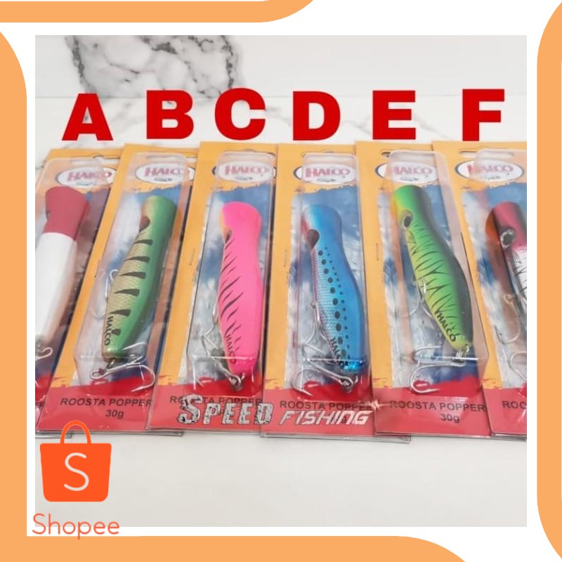 Dijual last stok Halco Roosta 105 30g Popper Lure Rosta Popping 19DEZ Murah