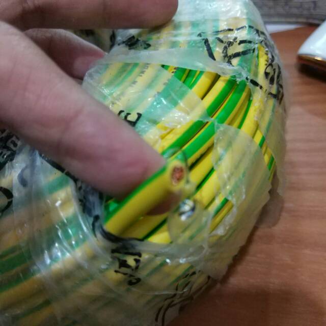 Kabel serabut NYAF 6mm kuning hijau grounding cable ecer