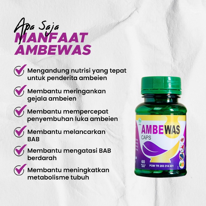 Ambewas Paket Bundling 2 Botol Capsule