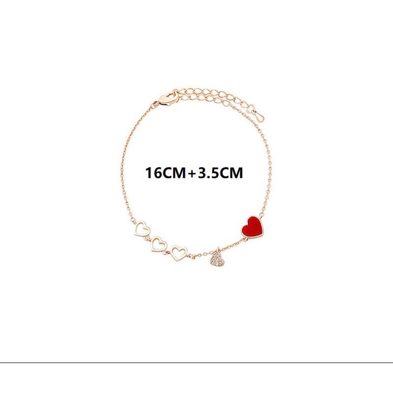 GL02 Gelang tangan Hati heart aksesoris fashion cantik aksen manik