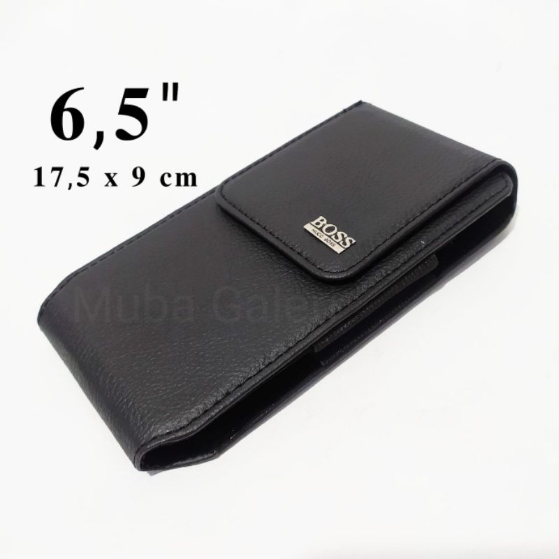 DOMPET HP PRIA SARUNG HP 1 SLOT KULIT SINTETIS