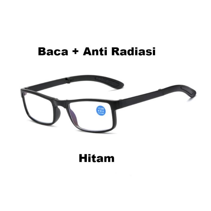 Kacamata Baca Lipat Lensa Plus Anti Radiasi +1.00 s/d + 4.00 Kacamata Pria Reading Glasses 5296