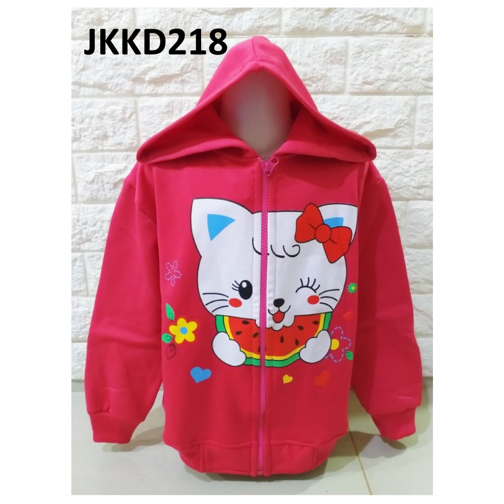 Jaket Anak Perempuan Kitty Semangka - JKKD217 - JKKD218