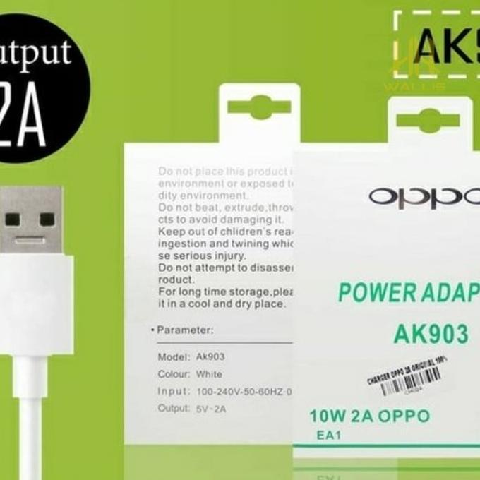 Charger Hp W3Ch2953 2A Oppo Ak903 Original Ori 100An Kabel Data Ori