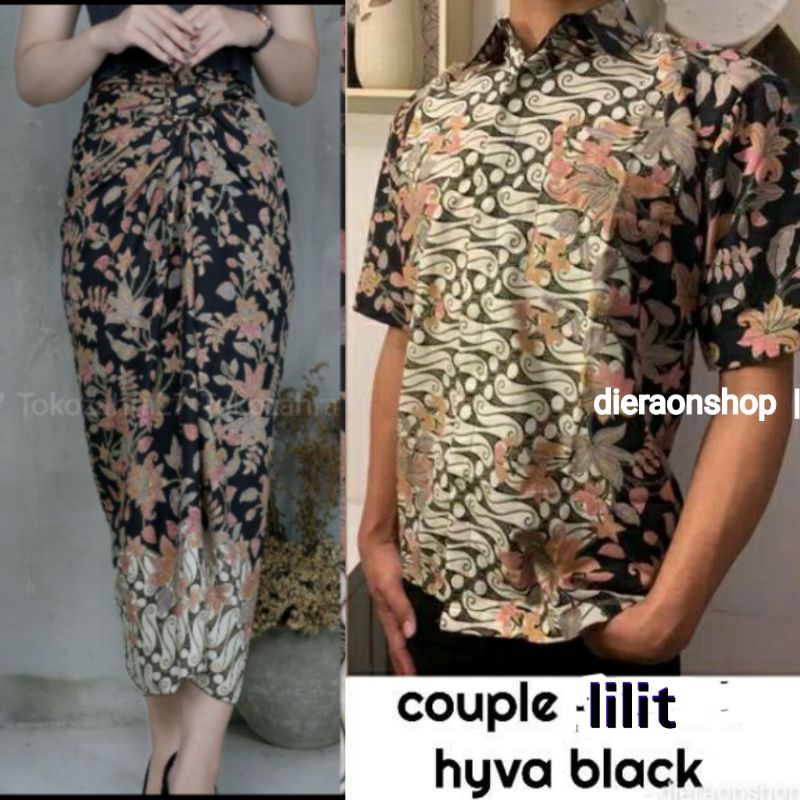 SET KEMEJA DAN KAIN LILIT/rok lilit batik/kemeja murah/kemeja batik/grosir couple batik murah