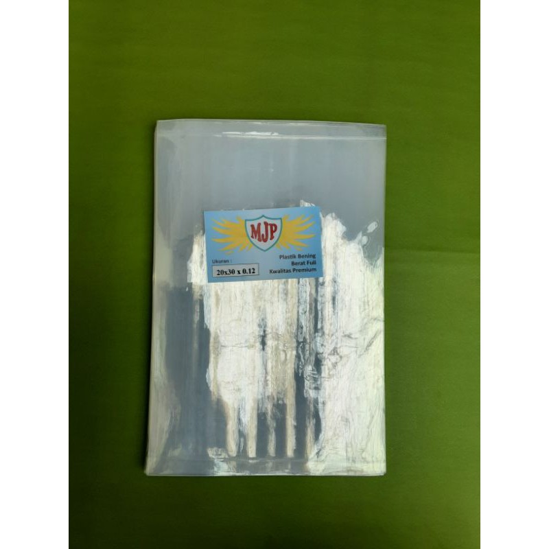 Plastik PP Bening MJP Tebal 0.12 uk. 20x30 20x35 Kaku untuk Packing Kemasan Snack Kerupuk