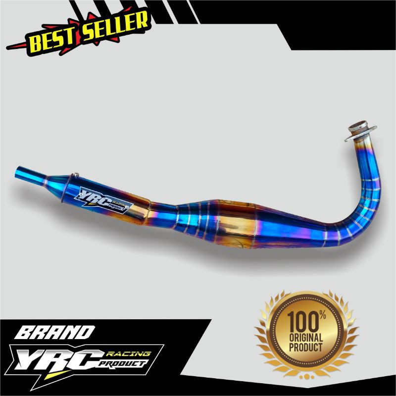 knalpot kolong kompetisi blueGold yrc racing