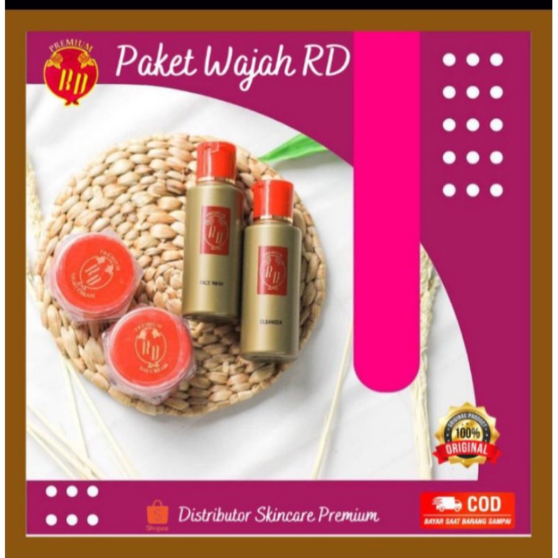 RD RED PREMIUM ORIGINAL SKINCARE KRIM PEMUTIH WAJAH  AMPUH PENGHILANG JRAWAT