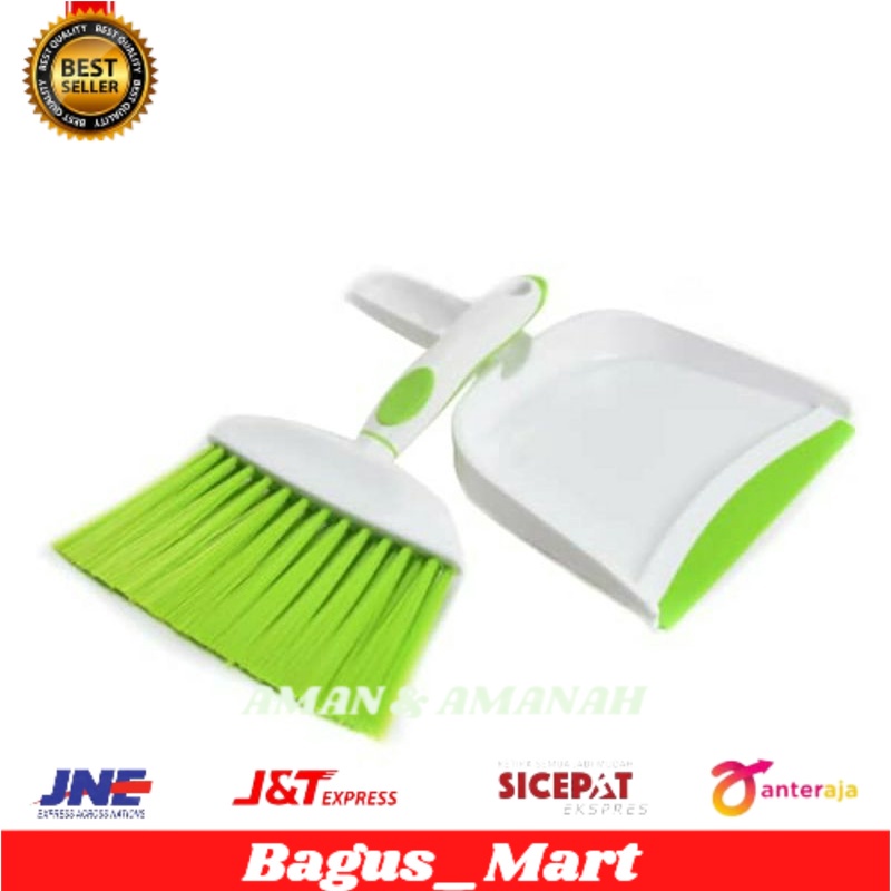 Sapu Dan Pengki Mini - Hijau Putih/sapu mini dan pengki/sapu