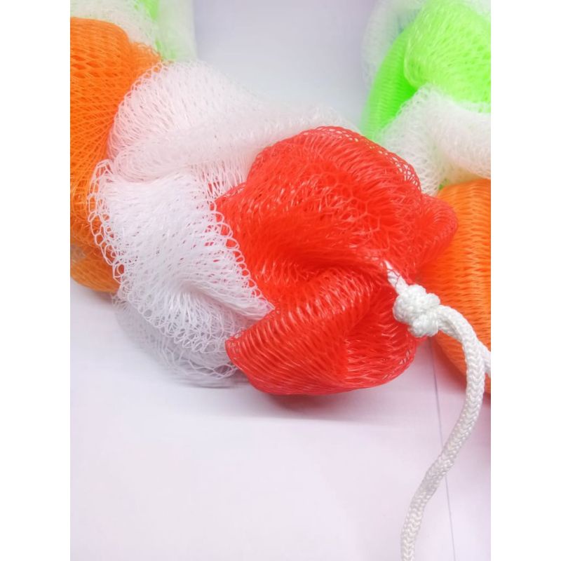 Bundara.id Pr-1233 Sabut mandi/sponge spon mandi panjang bertali