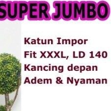 Dress Muslim Gamis BIGO SUPER JUMBO - Katun Impor - XXXL ld 140 - Kancing Depan Ada / gamus gamos ok