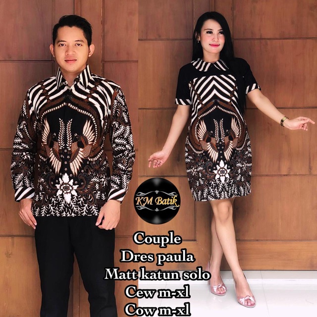 Couple Dress Batik Paula Premium