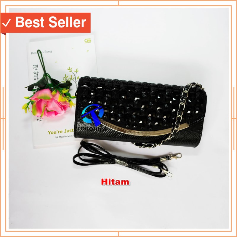 TAS WANITA KEREN KEKINIAN STYLE MODERN BAGUS / Tas Pesta Permata Mewah Behel Oval 1 Besar Uk 30