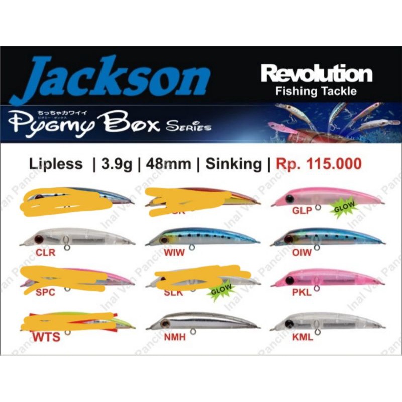 Minnow UL Jackson Pygmy Box Series PY Lipless