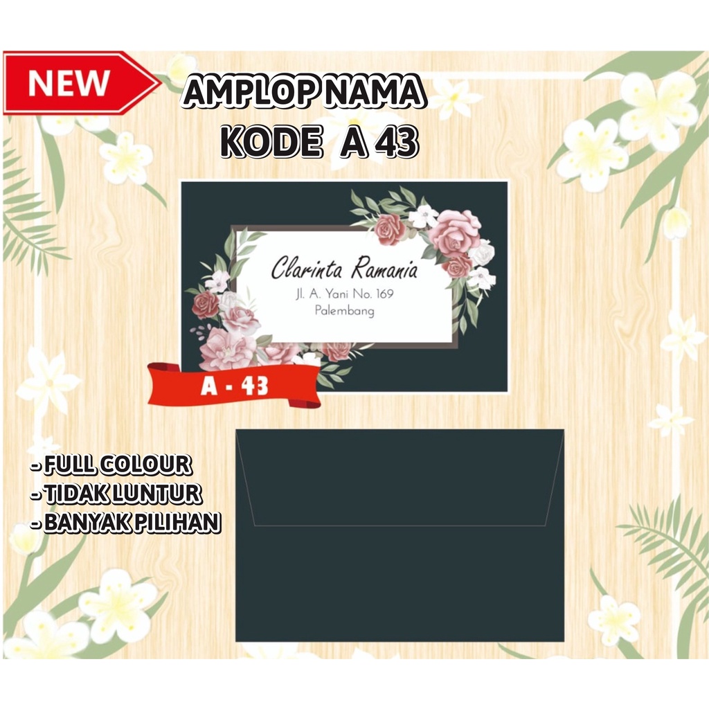 

Amplop kondangan nama custom amplop sumbangan motif