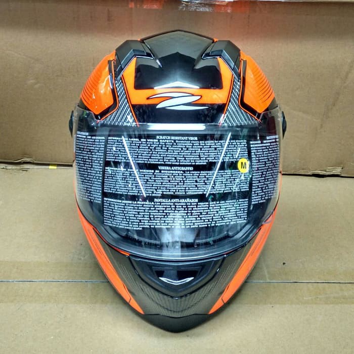 NEW PRODUK  ZEUS Z811 SPEEDSTER AL6 NEON ORANGE/BLACK HU270