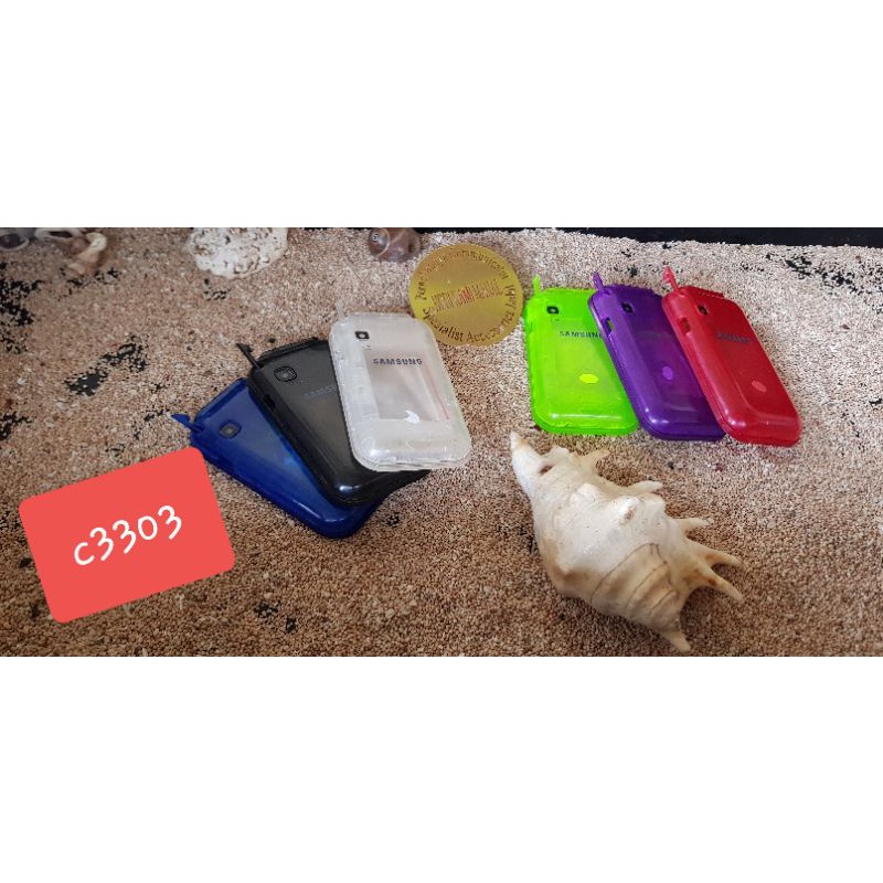 casing transparan samsung c3303 tulang