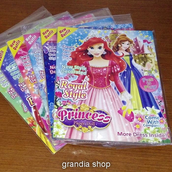 Termurah - Buku BP Bongkar Pasang Barbie Princess Dress Book mainan jadul 90an - [DNY]