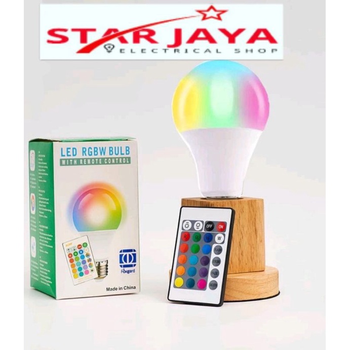 LAMPU BOHLAM 7W LED RGB BERUBAH WARNA REMOTE CONTROL ORIGINAL LAMPU