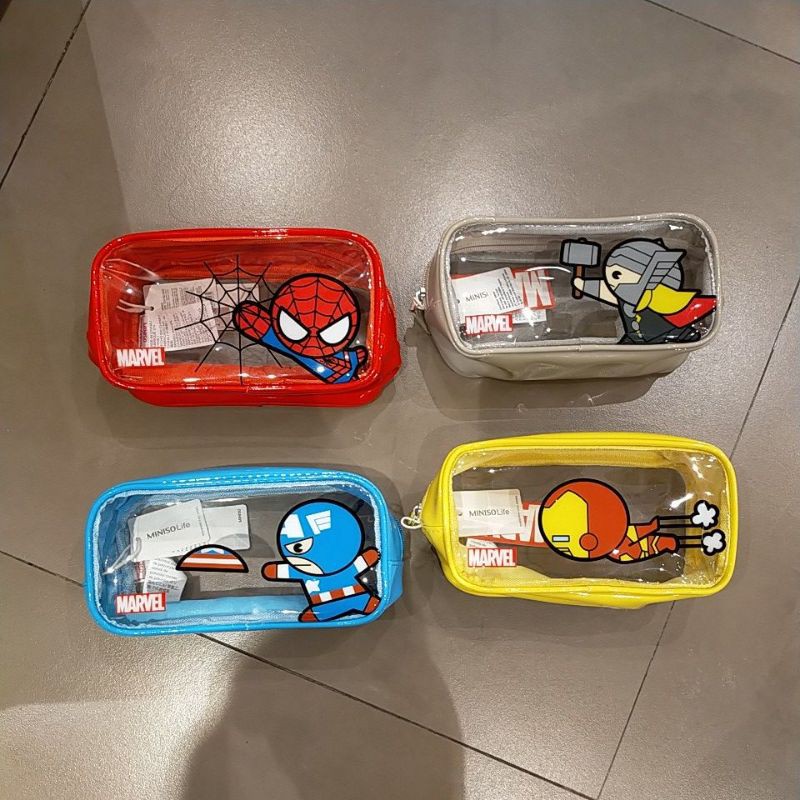 Cosmetic bag marvel miniso