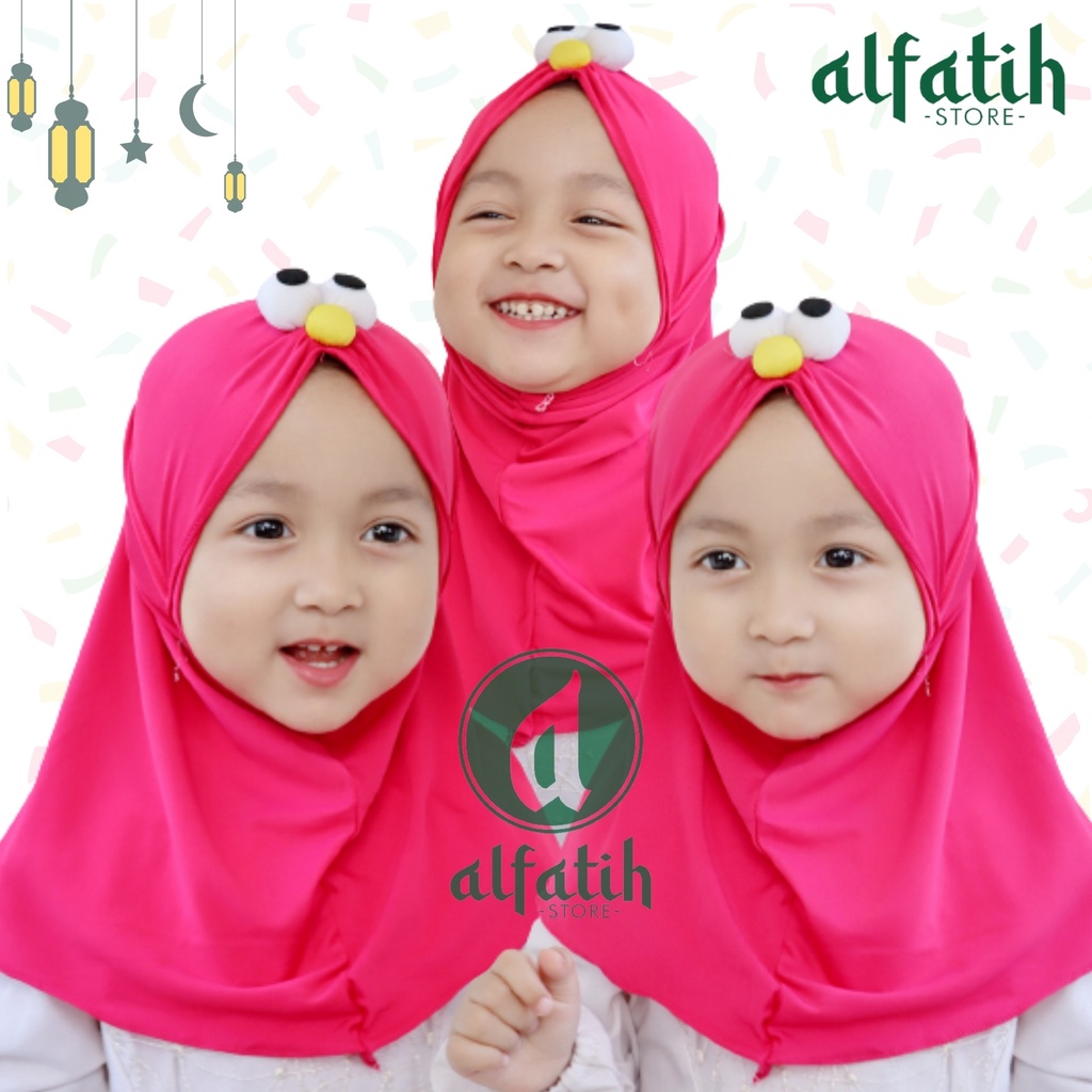 ALFATIH STORE / JILBAB ANAK ELMO EMOTICON HIJAB ANAK ELMO MURAH / JILBAB ANAK TERLARIS COD  KERUDUNG ANAK HIJAB HIJAB ANAK BAYI PEREMPUAN / HIJAB ANAK / JILBAB ANAK BAYI USIA  0-3 TAHUN BAHAN JERSEY PREMIUM NYAMAN DI PAKAI