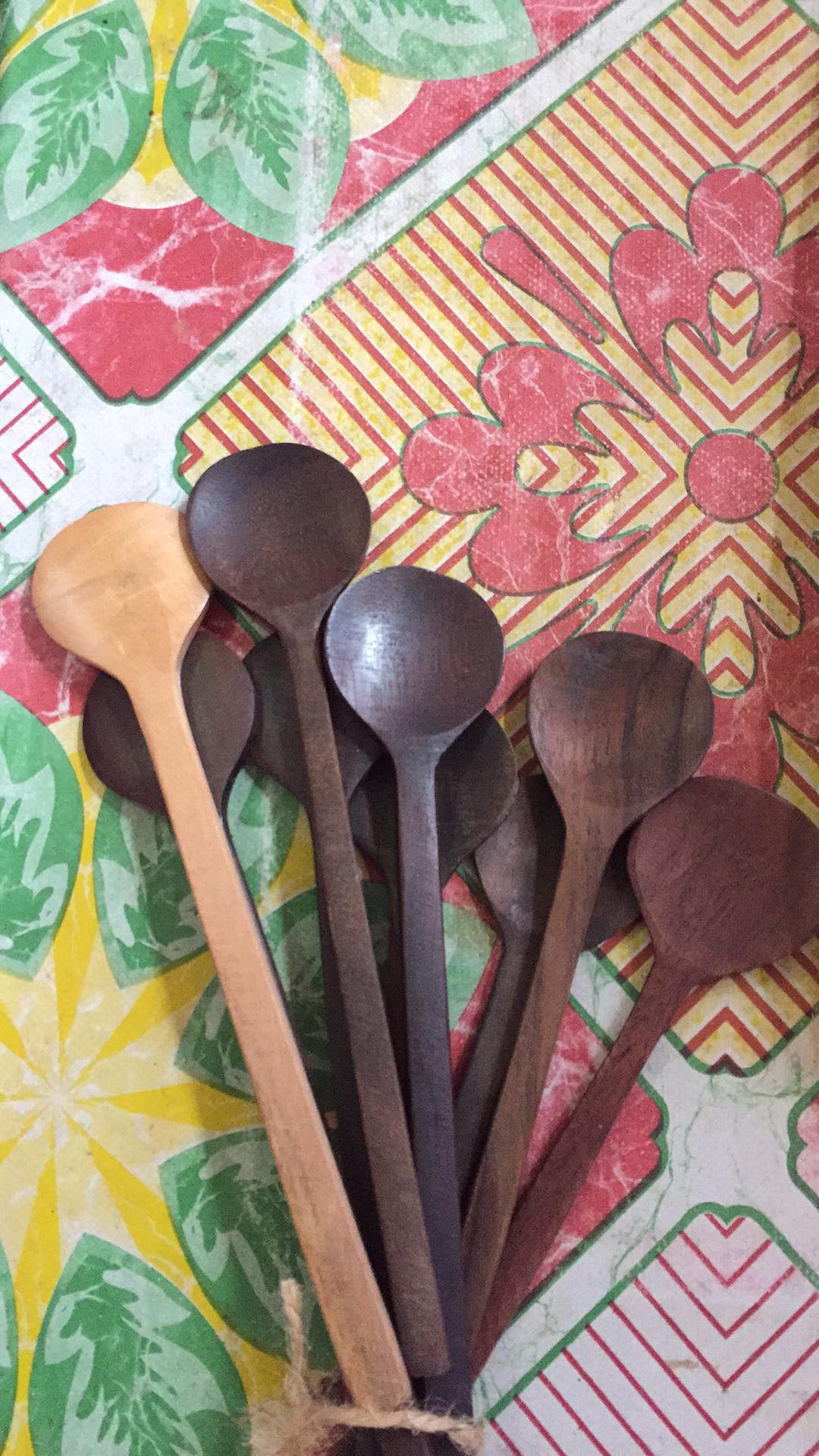 Sendok Kayu Korea Bulat 17,5cm